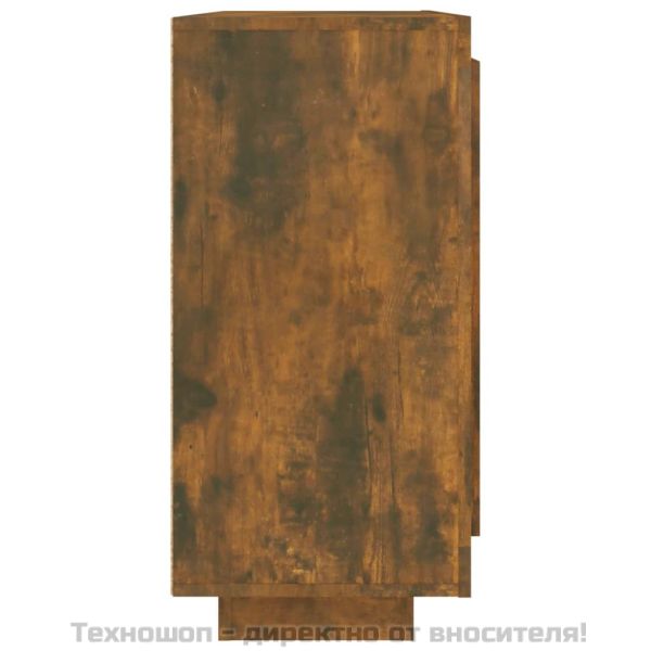 Сайдборд, опушен дъб, 92x35x75 см, инженерно дърво