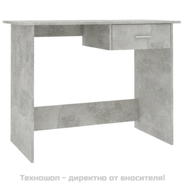 Бюро, бетонно сиво, 100x50x76 см, ПДЧ
