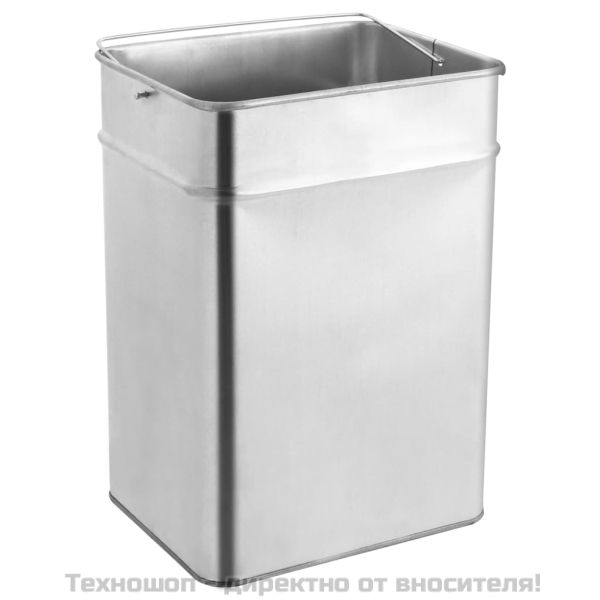 Хотелски кош-пепелник, 45 л, стомана, черен