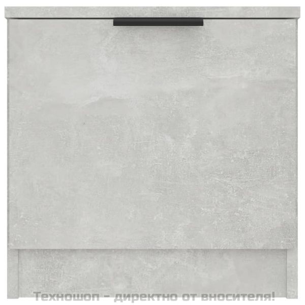 Нощни шкафчета, 2 бр, бетонно сиво, 40x39x40 см