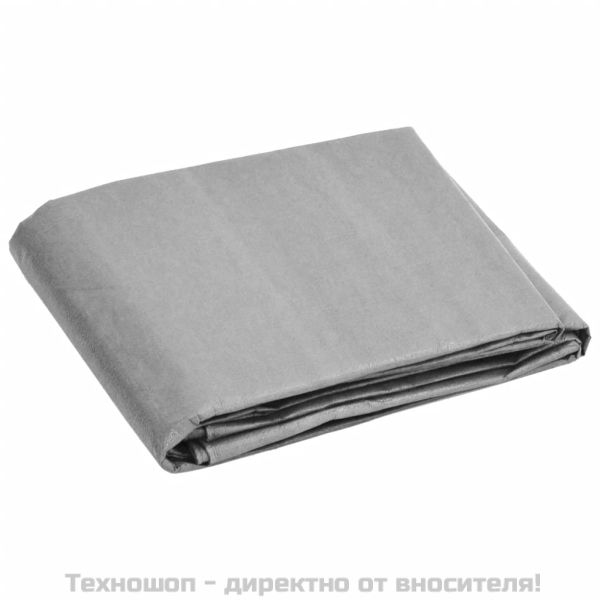 Брезент, 180 г/м², 4x5 м, сив, HDPE