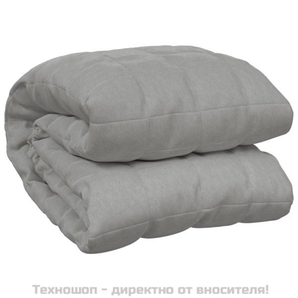 Утежнено одеяло сиво 220x230 см 11 кг плат