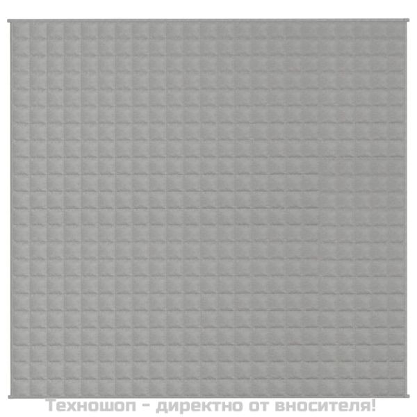 Утежнено одеяло сиво 220x240 см 11 кг плат