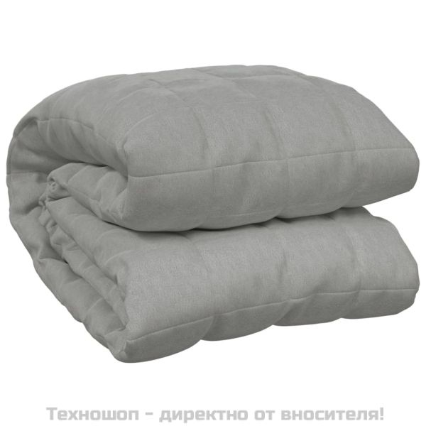Утежнено одеяло сиво 200x200 см 13 кг плат