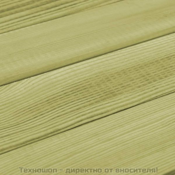 Детска маса за пикник с пейки 90x90x58 см импрегниран бор