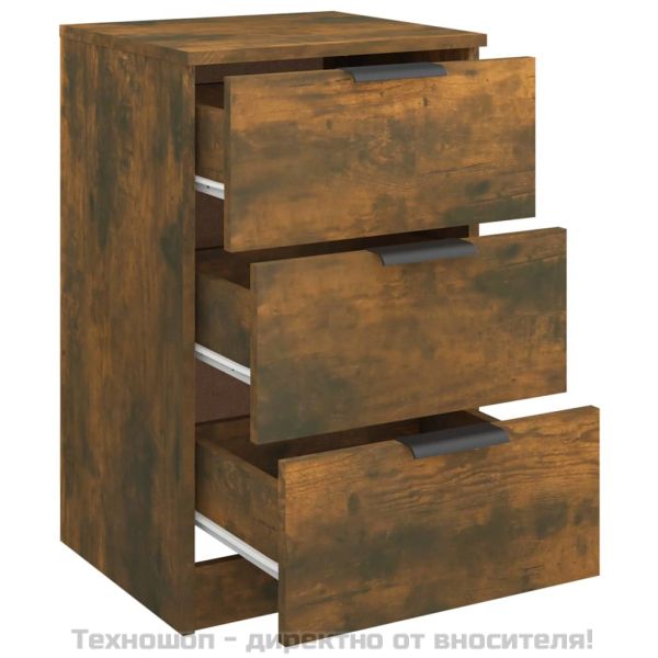 Нощно шкафче, опушен дъб, 40x36x65 см