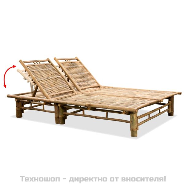 2-местен шезлонг, бамбук