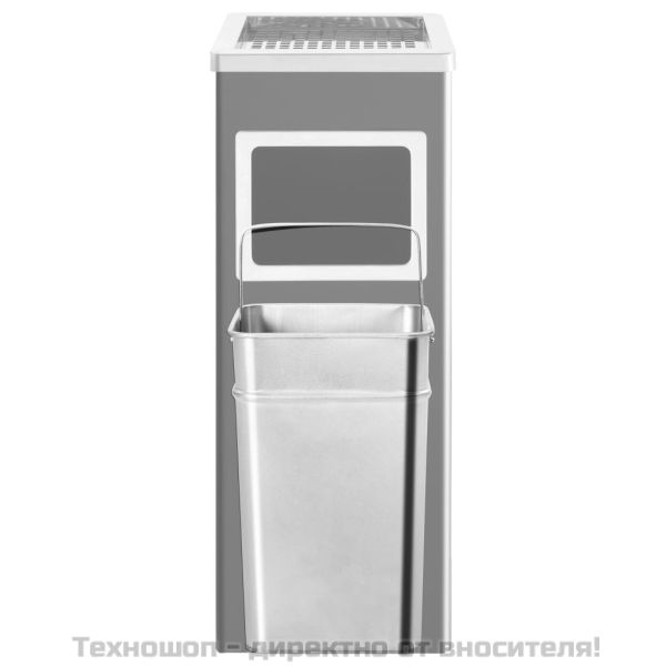 Хотелски кош-пепелник, 36 л, стомана, черен