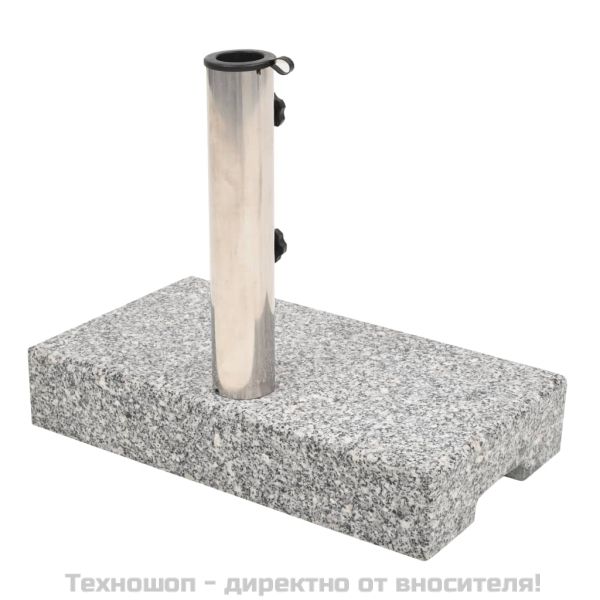 Основа за чадър, гранит, правоъгълна, 25 кг