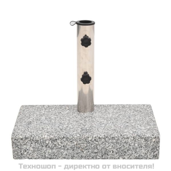 Основа за чадър, гранит, правоъгълна, 25 кг