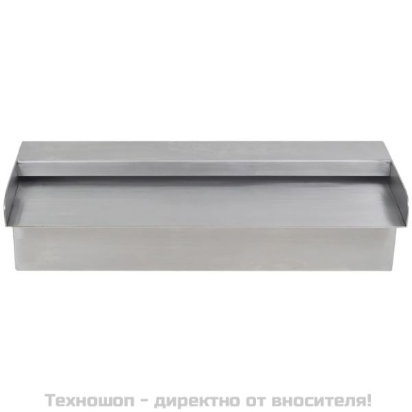 Правоъгълен фонтан за басейн, неръждаема стомана, 30 см