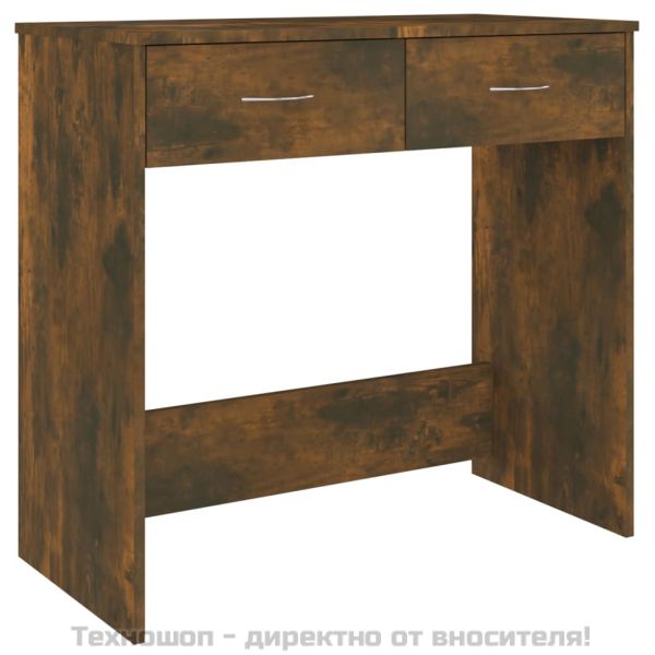 Бюро, опушен дъб, 80x40x75 см, инженерно дърво