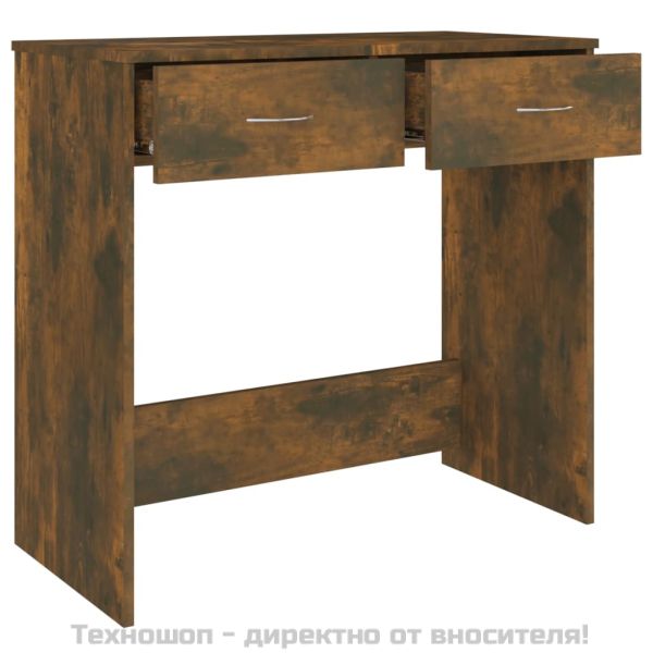 Бюро, опушен дъб, 80x40x75 см, инженерно дърво