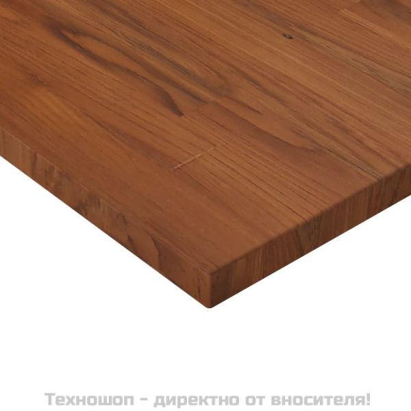 Плот за баня тъмнокафяв 80x40x2,5 см обработено масивно дърво