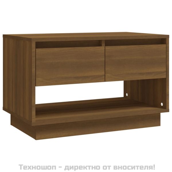 ТB шкаф, кафяв дъб, 70x41x44 см, инженерно дърво