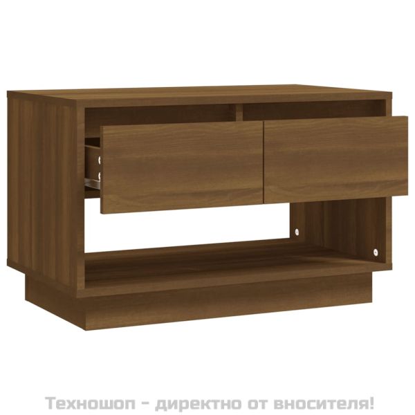 ТB шкаф, кафяв дъб, 70x41x44 см, инженерно дърво