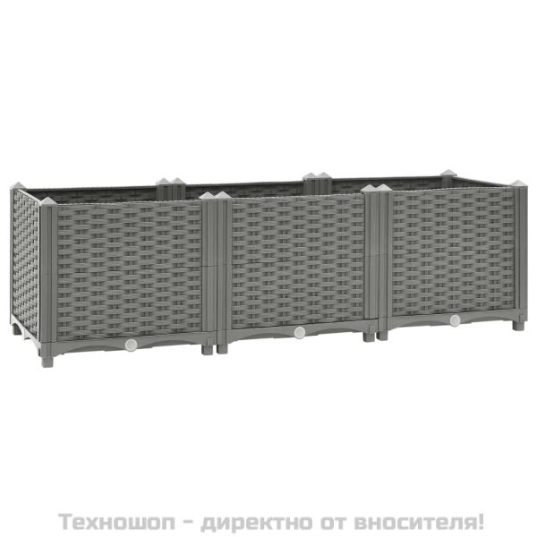 Повдигната леха, 120x40x38 см, полипропилен