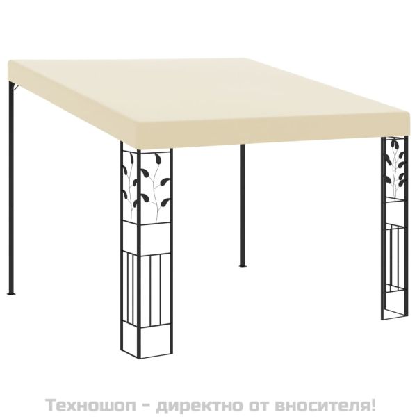 Шатра за стенен монтаж, 3x3x2,5 м, кремава