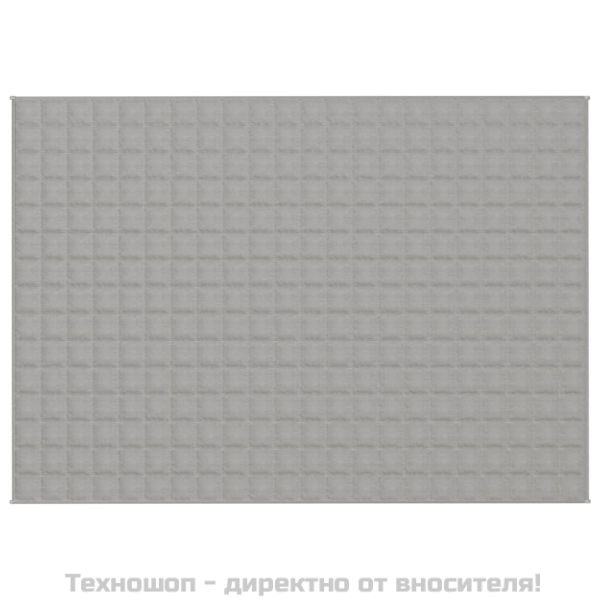Утежнено одеяло сиво 155x220 см 7 кг плат