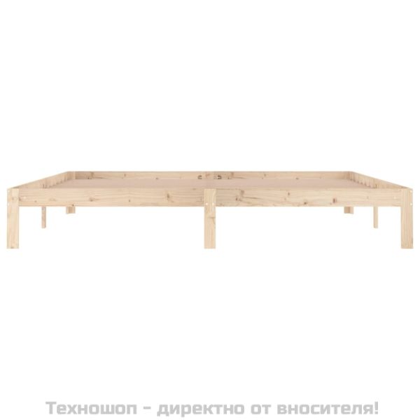 Рамка за легло, бор масив, 200x200 см