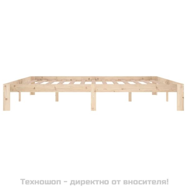 Рамка за легло, бор масив, 200x200 см