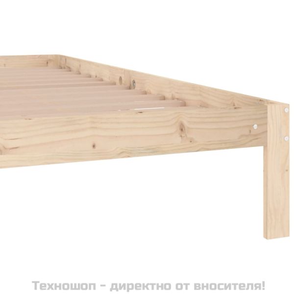 Рамка за легло, бор масив, 200x200 см
