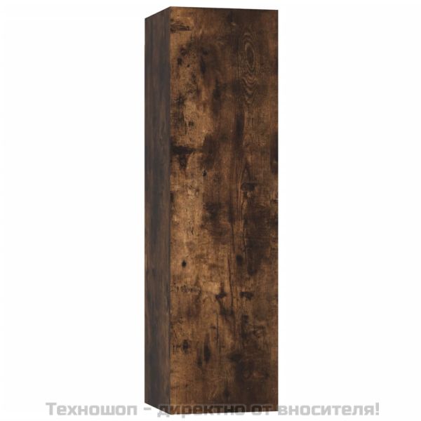 Стенен ТВ шкаф, опушен дъб, 30,5x30x110 см