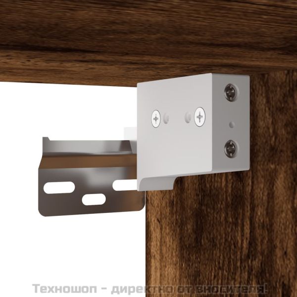 Стенен ТВ шкаф, опушен дъб, 30,5x30x110 см