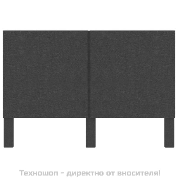Табла за спалня тъмносива текстил 180x200 см
