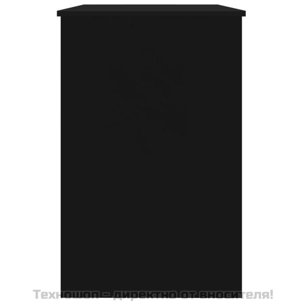 Бюро, черно, 100x50x76 см, инженерно дърво