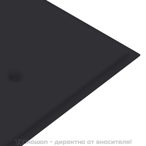 Възглавница за градинска пейка антрацит 180x50x3см оксфорд плат