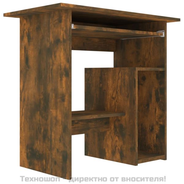 Бюро, опушен дъб, 80x45x74 см, инженерно дърво