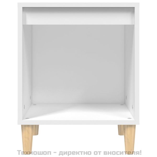 Нощни шкафчета, 2 бр, бели, 40x35x50 см