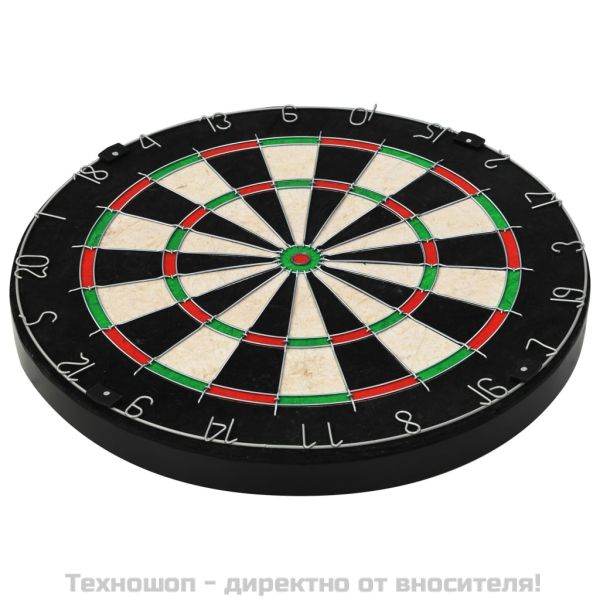 Професионална мишена за дартс от сизал с шкаф и 6 стрелички