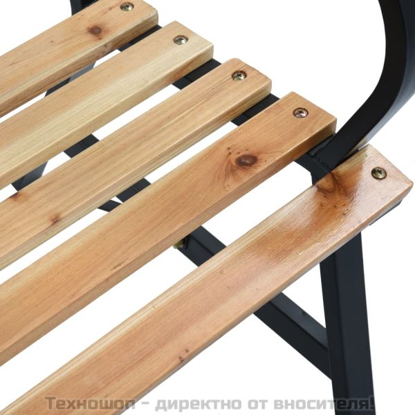 Градинска пейка, 120 cм, дърво