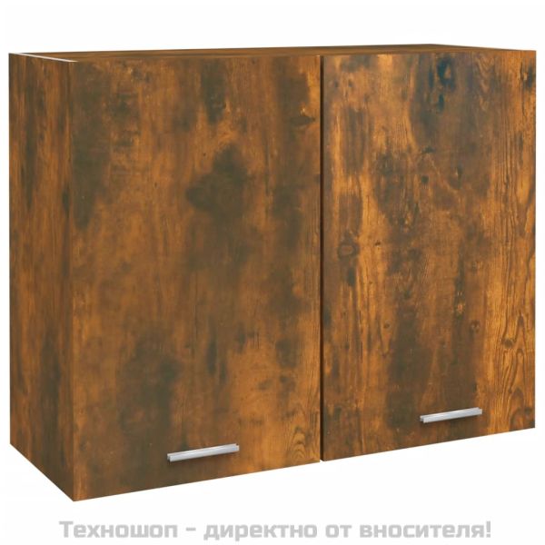 Висящ шкаф "Lyon" опушен дъб 80x31x60 см, инженерно дърво