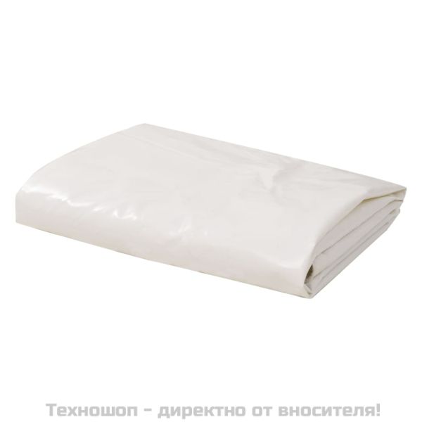Брезентово платнище, 650 гр/м², 4x8 м, цвят бял