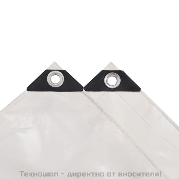 Брезентово платнище, 650 гр/м², 4x8 м, цвят бял
