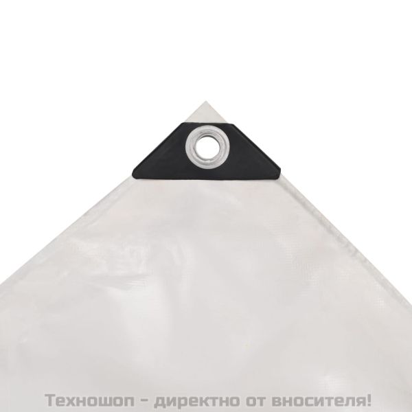 Брезентово платнище, 650 гр/м², 4x8 м, цвят бял