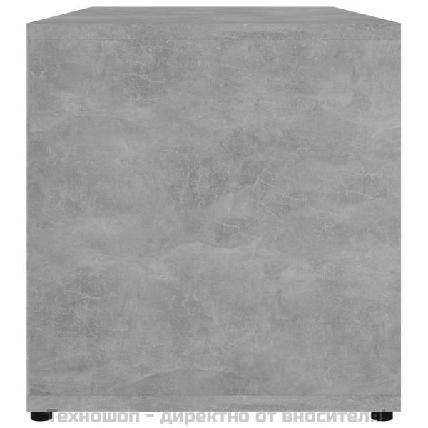 ТВ шкаф, бетонно сив, 80x34x36 см, инженерно дърво