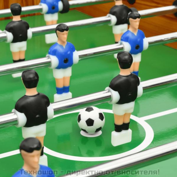 Сгъваема футболна маса, 121x61x80 см, светлокафява