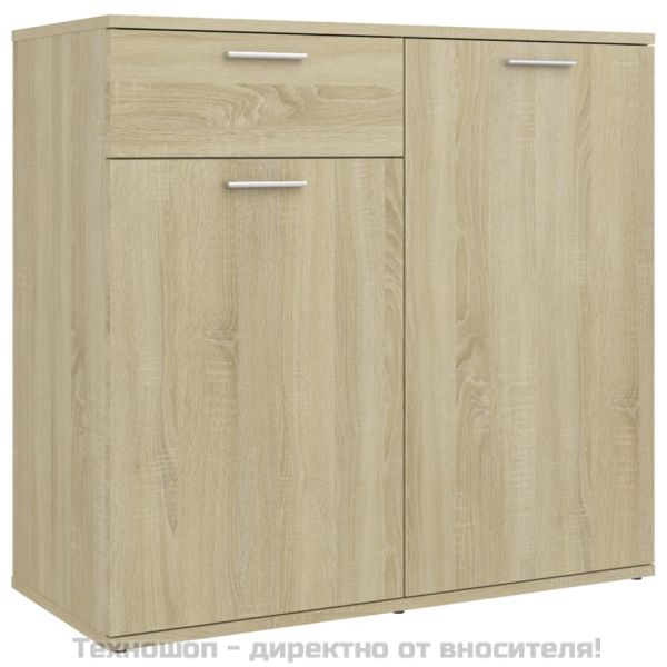 Бюфет, дъб сонома, 80x36x75 см, инженерно дърво