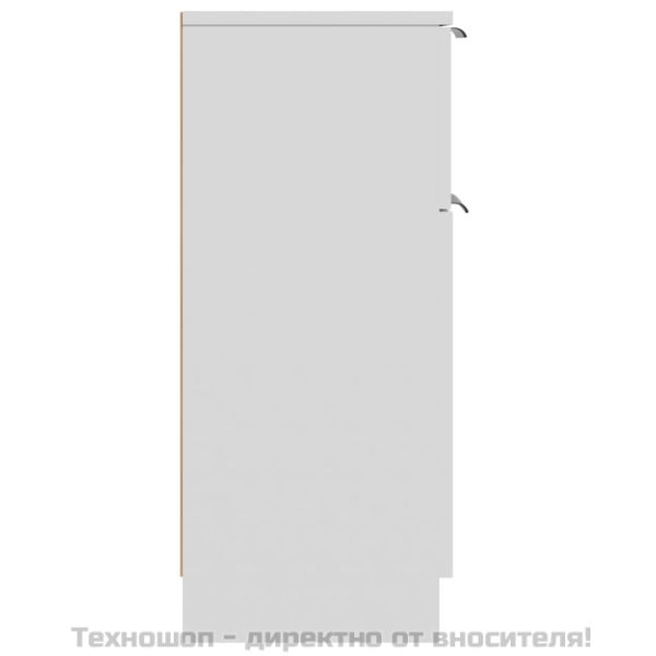 Сайдборди, 2 бр, бели, 30x30x70 см, инженерно дърво