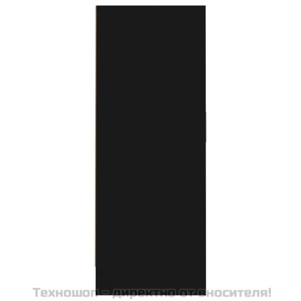 Шкаф за обувки, черен, 60x35x92 см, инженерно дърво