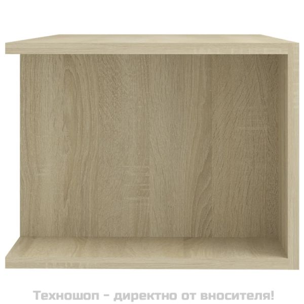 ТВ шкаф с LED осветление, дъб сонома, 90x39x30 см