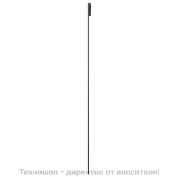 Плъзгаща се врата матирано ESG стъкло/алуминий 76x205 см черна