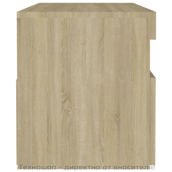 ТВ шкаф с LED осветление, дъб сонома, 60x35x40 см