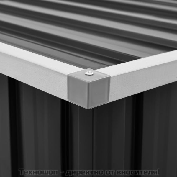 Градински сандък за съхранение, антрацит, 109x67x65 см