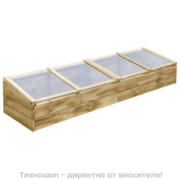 Оранжерия, импрегниран бор, 200x50x35 см