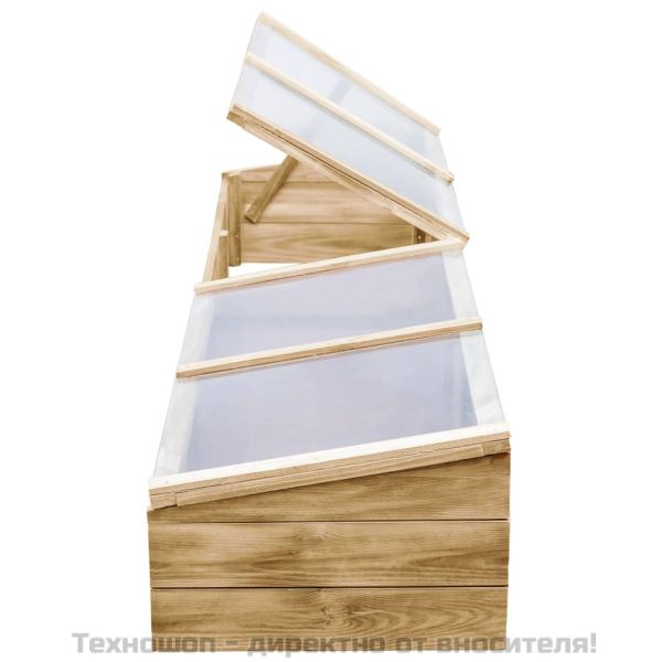 Оранжерия, импрегниран бор, 200x50x35 см